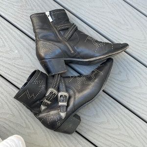 Frye Ankle boots with stud design and buckle straps